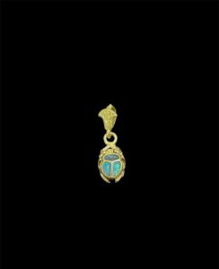 Egyptian Scarab pendant necklace, The decorative Good luck scarab in Ancient Egypt. - Image 5