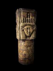 Egyptian Goddess Hathor Column Replica - Dendera Temple Art - Image 5