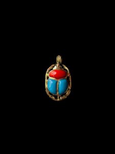 Egyptian Scarab pendant necklace, The decorative Good luck scarab in Ancient Egypt. - Image 5