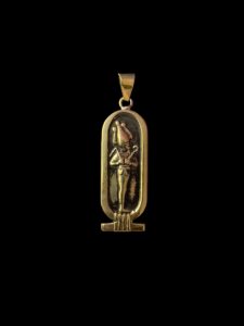 Brass Egyptian God Osiris Pendant Amulet - Image 5