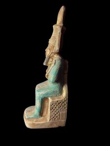 Egyptian God Osiris Statue: Limestone Statuette - Image 5
