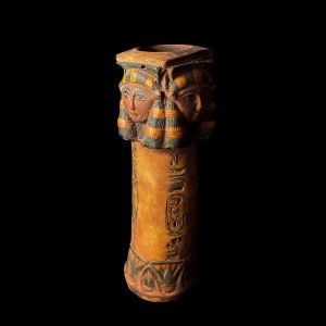 Goddess Hathor Candle Holder: Egyptian Stone Candleholder - Image 5