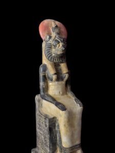 Egyptian Goddess Sekhmet Statue: Colorful Statuette - Image 5