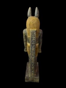 Basalt Stone Egyptian God Anubis Statue - Image 5