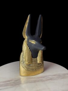 Jackal God Anubis statue made in Egypt, Egyptian Anubis sculpture. - Image 5