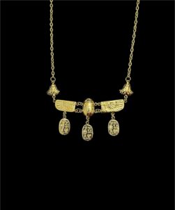 Egyptian Scarab Pendant Necklace: Ancient Style Pectoral - Image 5