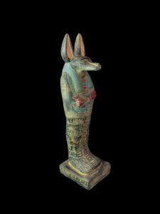 Handcrafted Egyptian Anubis statue for home decor , Stone Anubis figurine inspired by ancient Egypt - Image 5