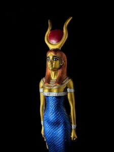 Manifest Handmade Goddess Hathor Statuette , Statue for the Egyptian Goddess Venus - Image 5