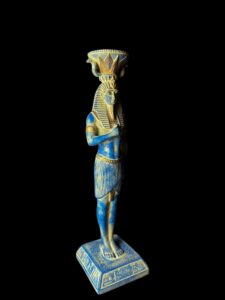 Egyptian King Tutankhamun Candle Holder: Pharaonic Statuette - Image 5