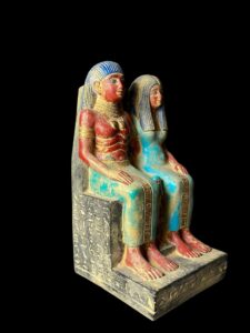Rare Egyptian King and Queen Statue: Ancient Egypt Decor - Image 5