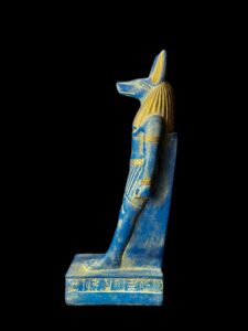 Jackal God Anubis statue made in Egypt, Egyptian Anubis sculpture. - Image 5