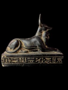 Basalt Stone Egyptian God Anubis Statue - Image 5