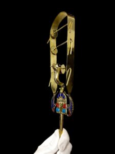 Golden Hathor Sistrum: Ancient Egyptian Musical Instrument - Image 5