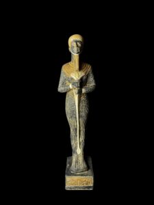 God Ptah Statue: Rose & Black Granite Egyptian Replica - Image 5