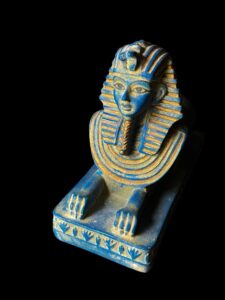 Egyptian Sphinx replica statue made of Stone, Sphinx statuette. - Image 5