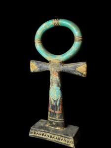 cross key of life with Scarab beetle symbol and sun disk. - Image 5