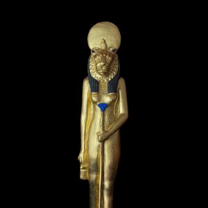 Egyptian Goddess Sekhmet Statue: Colorful Statuette - Image 5
