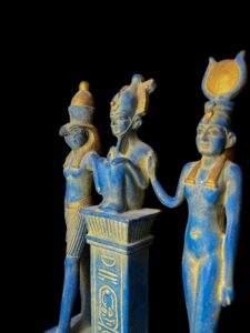 Osorkon Triad Statue: Osiris, Isis, & Horus - Image 5