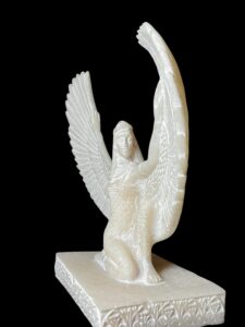 Large colorful Goddess Isis statue, unique Isis goddess Statue. - Image 5