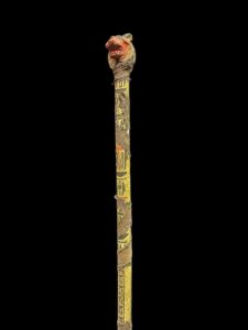 Sceptre staff, Head of Sekhmet Waz sceptre. Ancient Egyptian waz-scpetre - Image 5