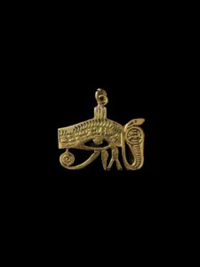 Brass Eye of Horus Pendant: Ancient Egyptian Amulet Necklace - Image 5