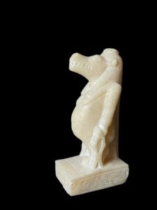 Handmade Egyptian Goddess Taweret Statue: Sobek Crocodile Symbol - Image 5