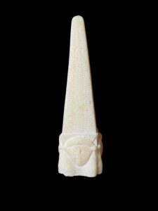 Egyptian Obelisk: Goddess Hathor, Ancient Hieroglyphics - Image 5
