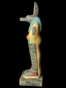 Jackal God Anubis statue made in Egypt, Egyptian Anubis sculpture. - Image 5
