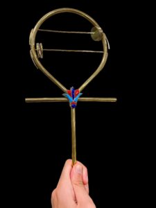 Egyptian Sistrum: Lotus Ankh, Ancient Musical Instrument - Image 5