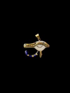 Brass Eye of Horus Pendant: Ancient Egyptian Amulet Necklace - Image 5