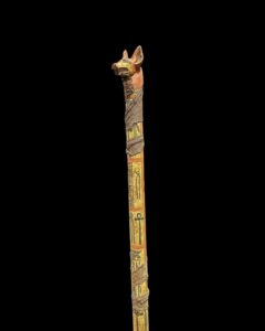 Sceptre staff, Head of Anubis Waz sceptre. Ancient Egyptian waz-scpetre - Image 5