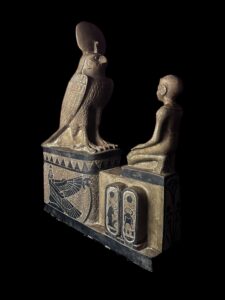 Egyptian God Ra/Horus Replica Statue - Museum Art Artifact - Image 5