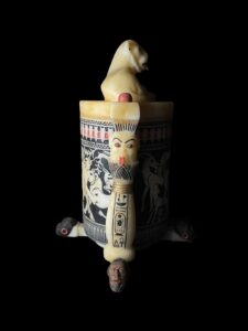 The Cosmetic Jar with Recumbent Lion, King Tutankhamun collection. - Image 5