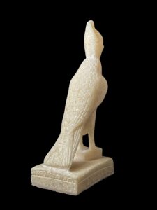 Alabaster Egyptian God Horus Statue - Image 5