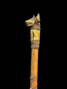 Sceptre staff, Head of Anubis Waz sceptre. Ancient Egyptian waz-scpetre - Image 5