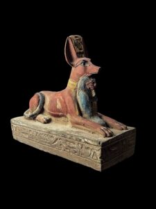 Basalt Stone Egyptian God Anubis Statue - Image 5