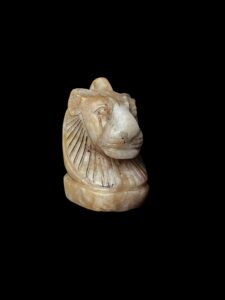 Hand-Carved Agate Sekhmet Pectoral - Egyptian Goddess Pendant - Image 5