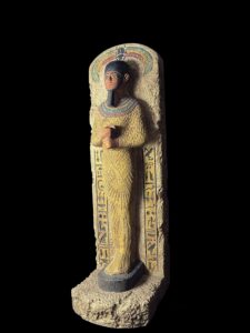 Rose & Black Granite God Ptah Statue: Egyptian Decor Replica - Image 5