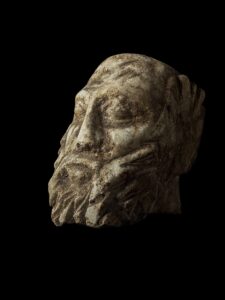 Vintage Sculpture of Socrates from Alabaster Stone , Handmade bust representing Greek Mythology - Image 5