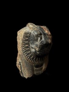 Hand Carved Granite Egyptian Goddess Sekhmet Statue - Image 5