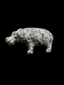 Hand-Carved Granite Egyptian Hippopotamus Amulet - Image 5