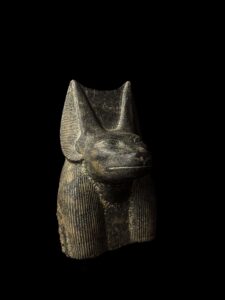 Hand Carved Granite Anubis Statue: Authentic Egyptian Decor - Image 5