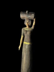 Wooden Ancient Egyptian statue made in Egypt. - Image 5
