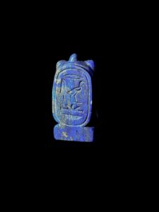 Hand-Carved Lapis Lazuli Sekhmet Pectoral Pendant - Image 5