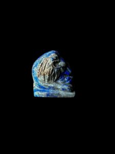 Hand-Carved Lapis Lazuli Sekhmet Pectoral Pendant - Image 5