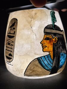 Egyptian Alabaster Vase: Goddess Maat Home Decor - Image 5