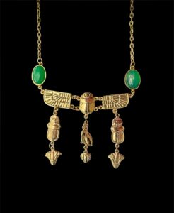 Egyptian Scarab Pendant Necklace: Ancient Style Pectoral - Image 5