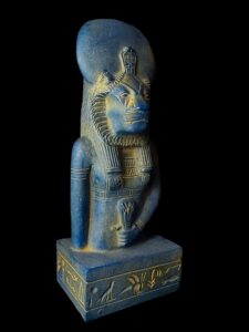 Egyptian Goddess Sekhmet Statue: Colorful Statuette - Image 5