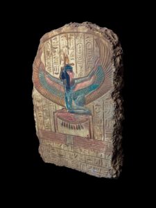 Vintage Goddess Isis statue, unique Isis goddess Statue. Goddess Isis breastfeeding God Horus Museum statue - Image 5