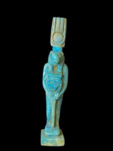 Egyptian Goddess Sekhmet Protecting Hathor Statue - Image 5